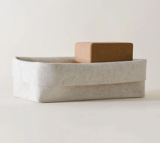 Felt Sculpted Bins with Clips | Pottery Barn