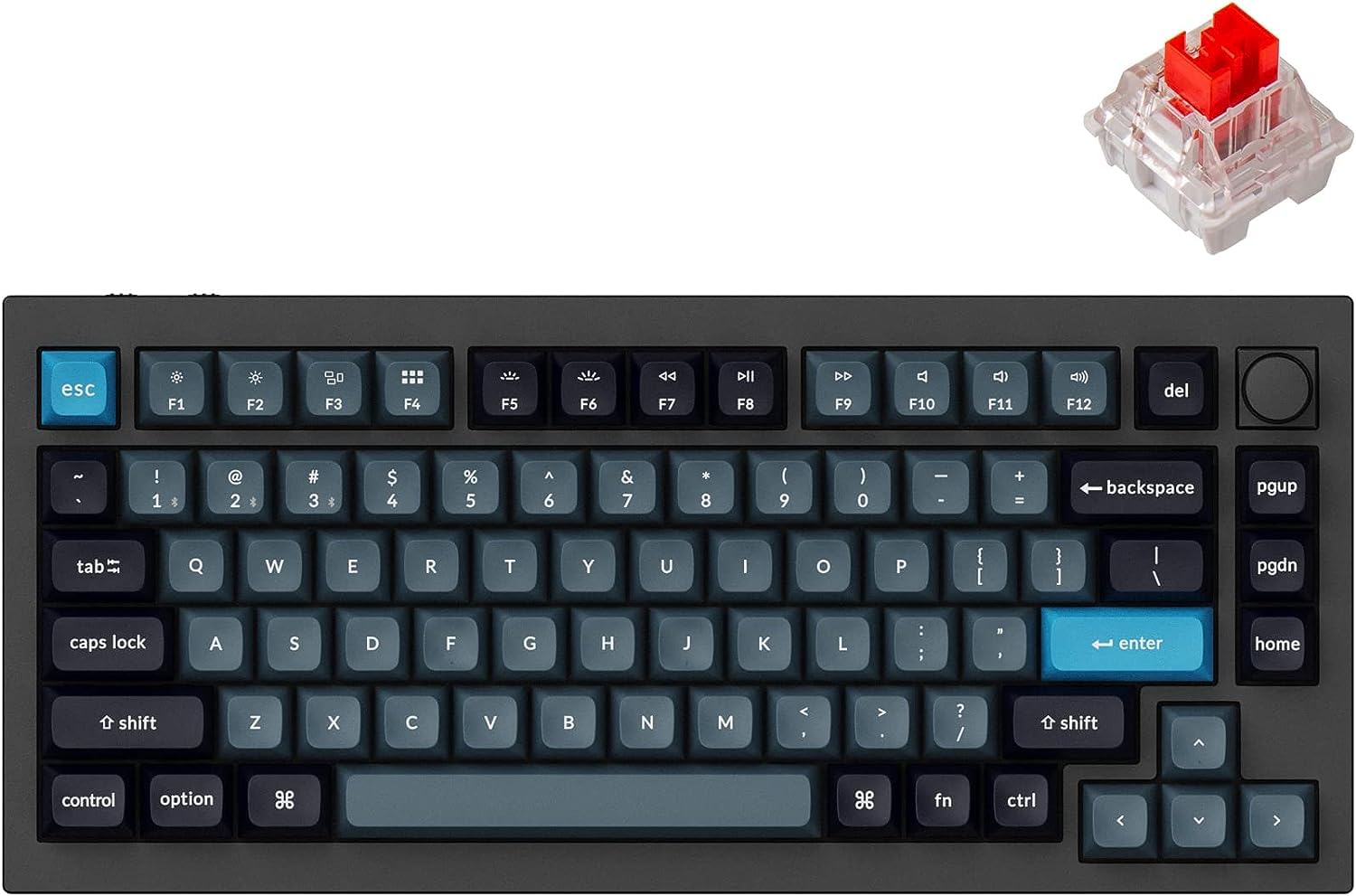 Keychron Key Q1 Pro 75% Alu RGB Key Red bk H Q1P-M1-DE: Amazon.de: Computer  & Zubehör
