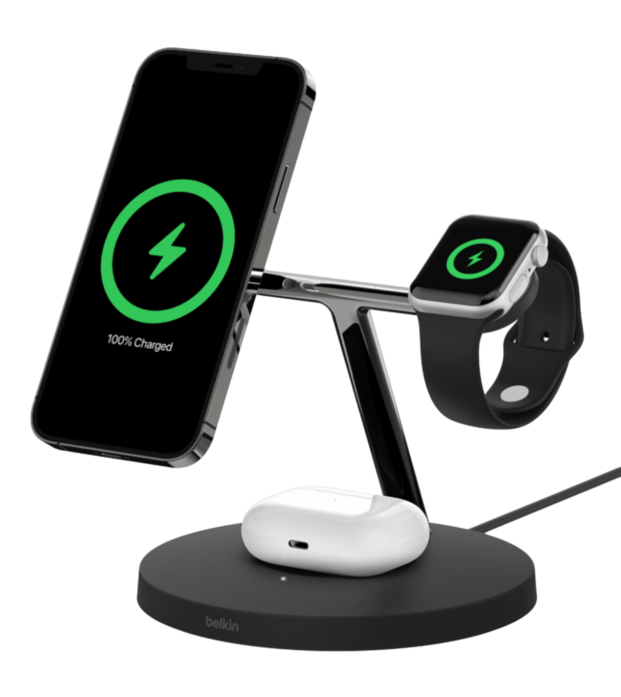 Зарядное устройство Belkin Boost Charge Pro 3 in 1 Wireless Charger with  Magsafe