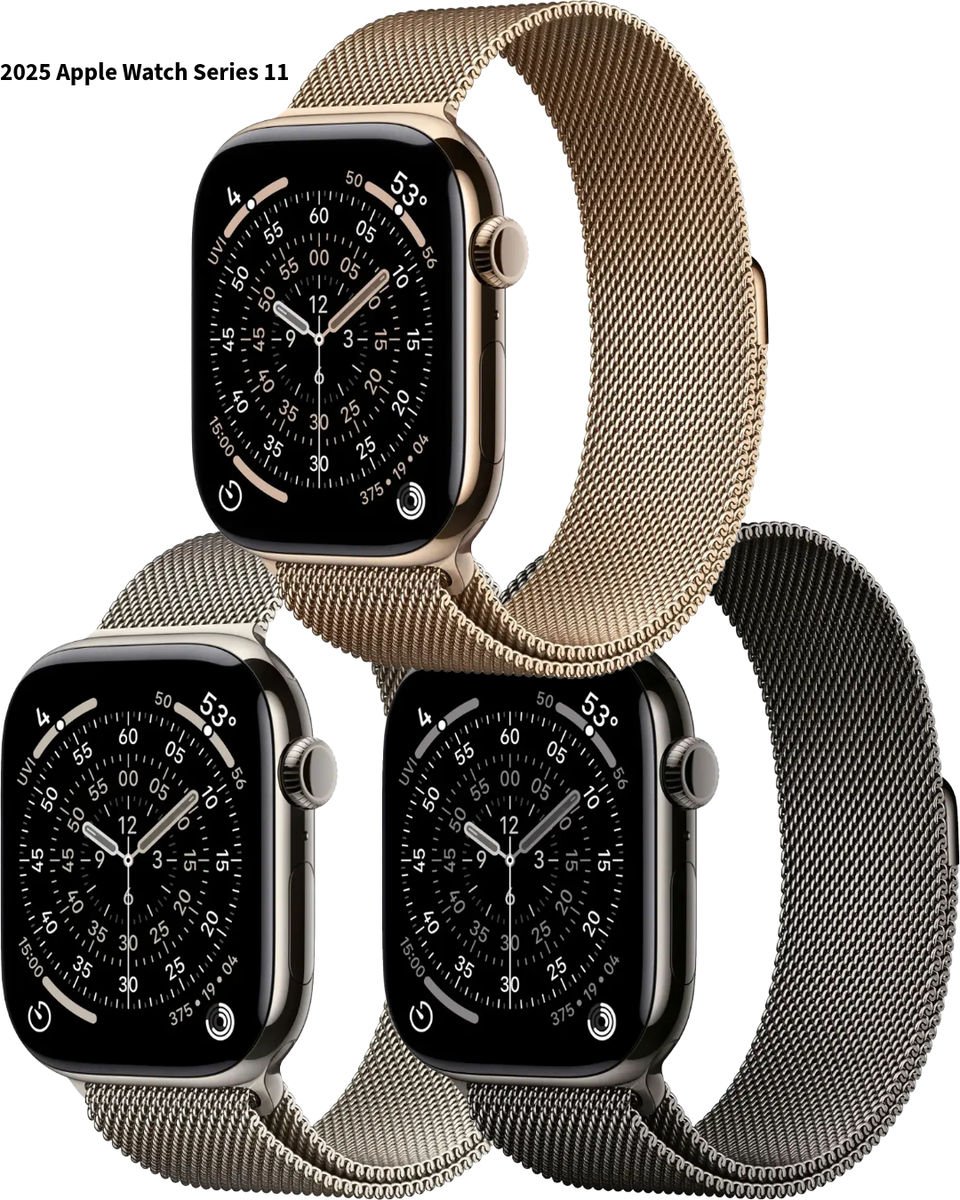 Apple Watch Series 11 Cellular 42mm 46mm Titanium Case Milanese ...