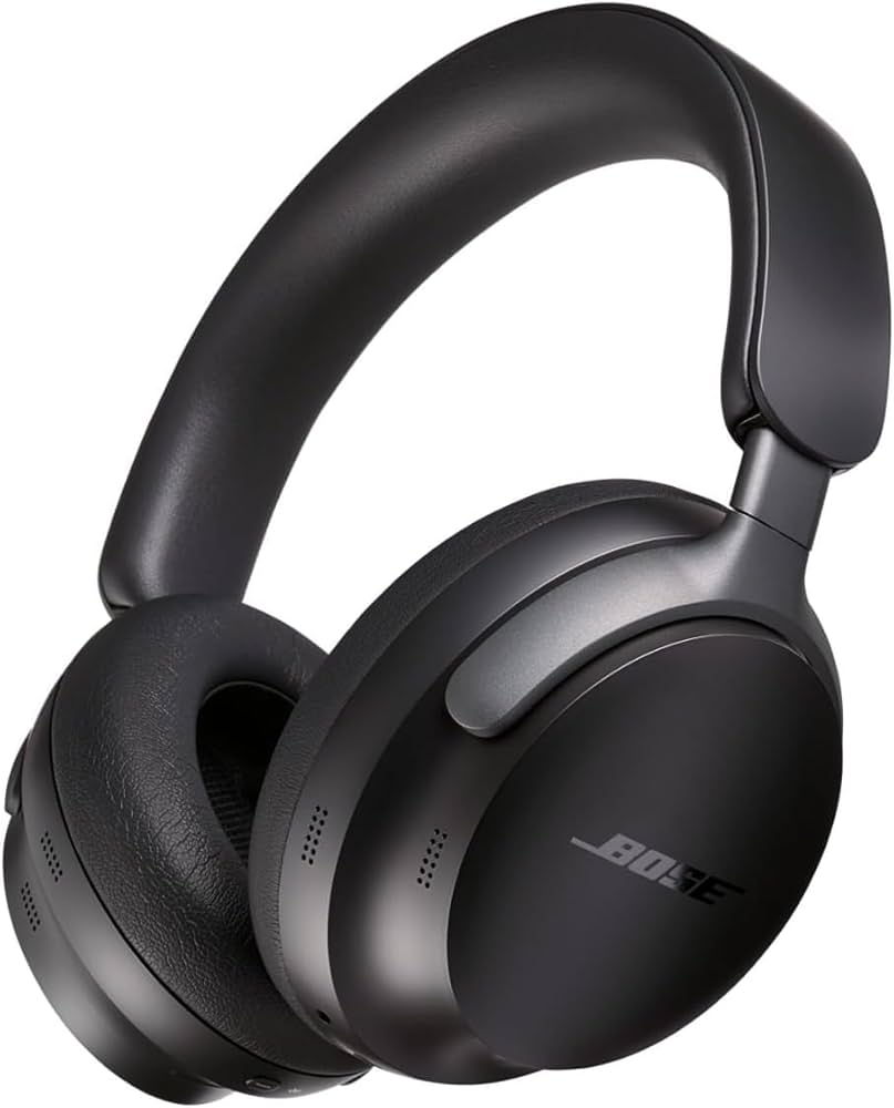 Amazon.com: Bose QuietComfort Ultra Bluetooth Headphones, Wireless  Headphones with Spatial Audio, Over Ear Noise Cancelling with Mic, Up to 24  Hours of Playtime, Black : Electronics