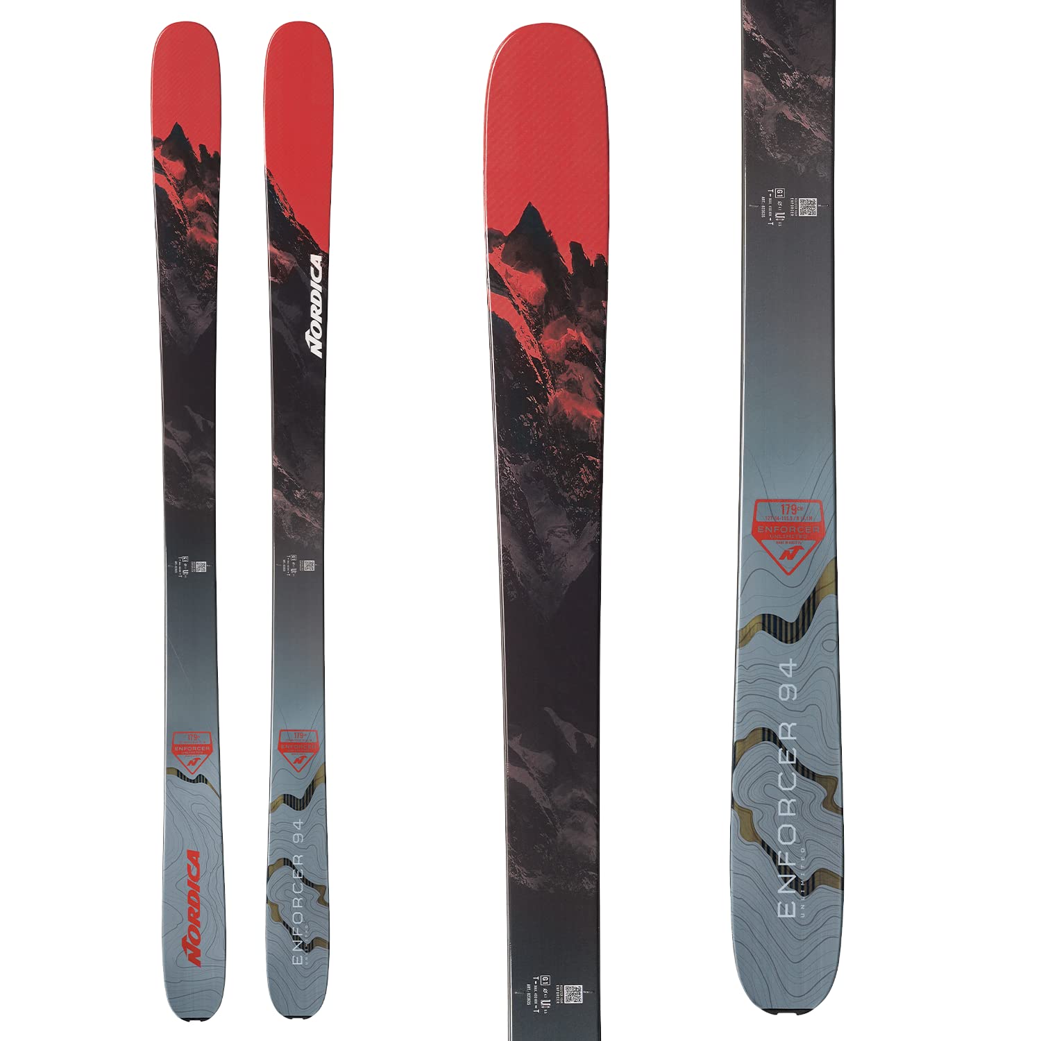 Amazon.com : NORDICA Men's Enforcer 94 All-Mountain Skis ...