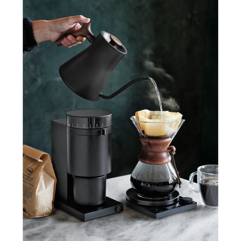 Fellow Opus Matte Black Conical Burr Grinder + Reviews | Crate & Barrel
