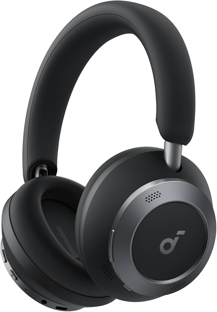Amazon.com: soundcore Space One Pro by Anker, Foldable Over-Ear Headphones  for Travel and Work, Adaptive ANC, Hi-Res LDAC, Comfortable Fit, 60H  Playtime, 5-Min Charge for 8 Hrs, Multipoint Connection, 6-Mic Calls :