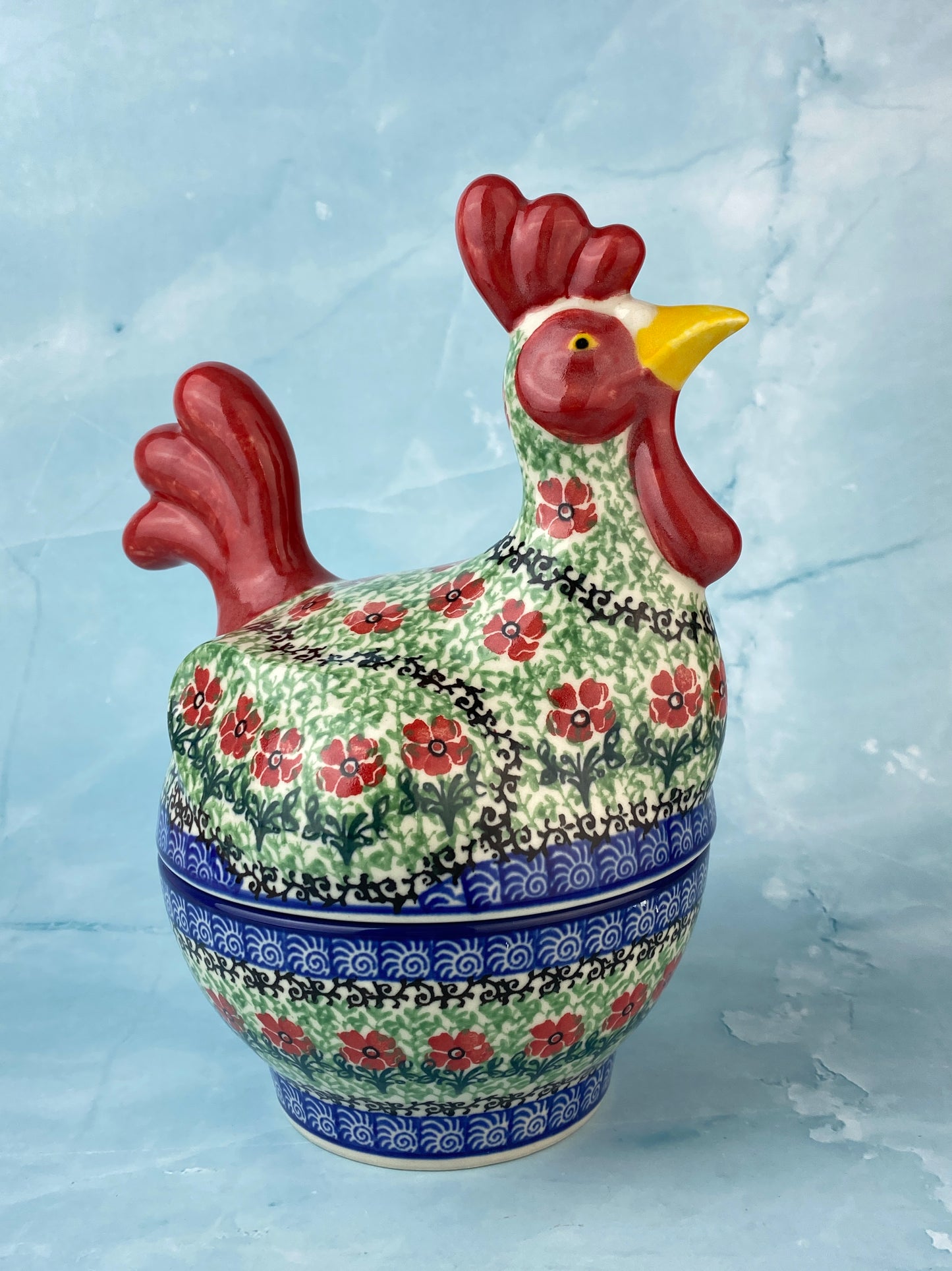 Covered Rooster - Shape D61 - Pattern 1916 – Polish Pottery Westlake