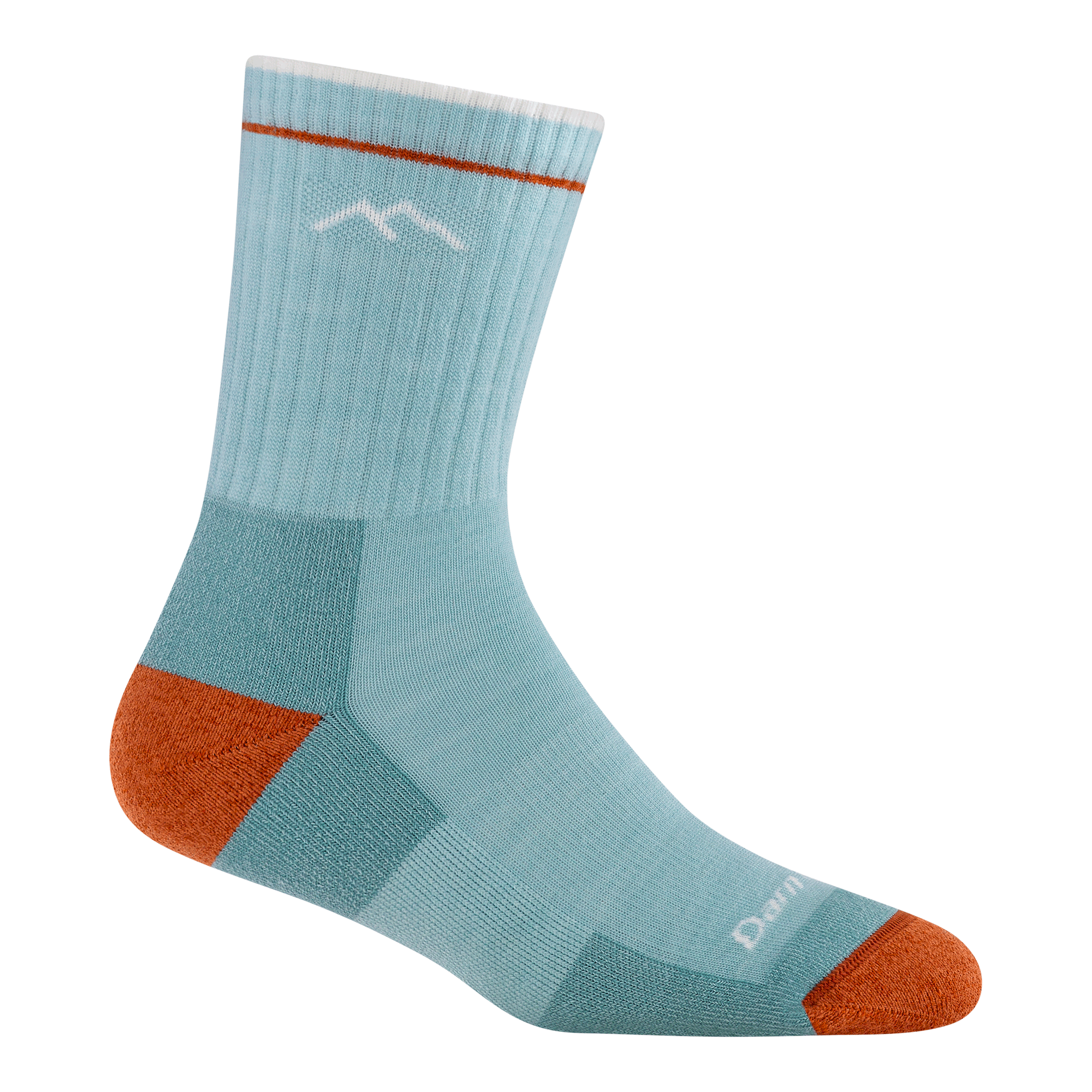Darn Tough Hiker Micro Crew Midweight Hiking Sock Women's(Glacier, M)