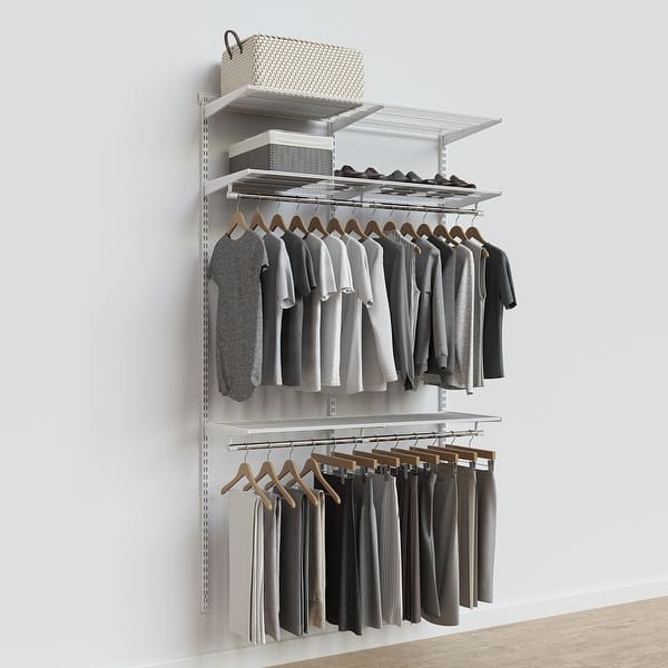Elfa Classic 4' Closet Kit White - Bed Bath & Beyond - 42069338