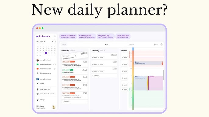Lifestack your AI daily planner - initial thoughts
