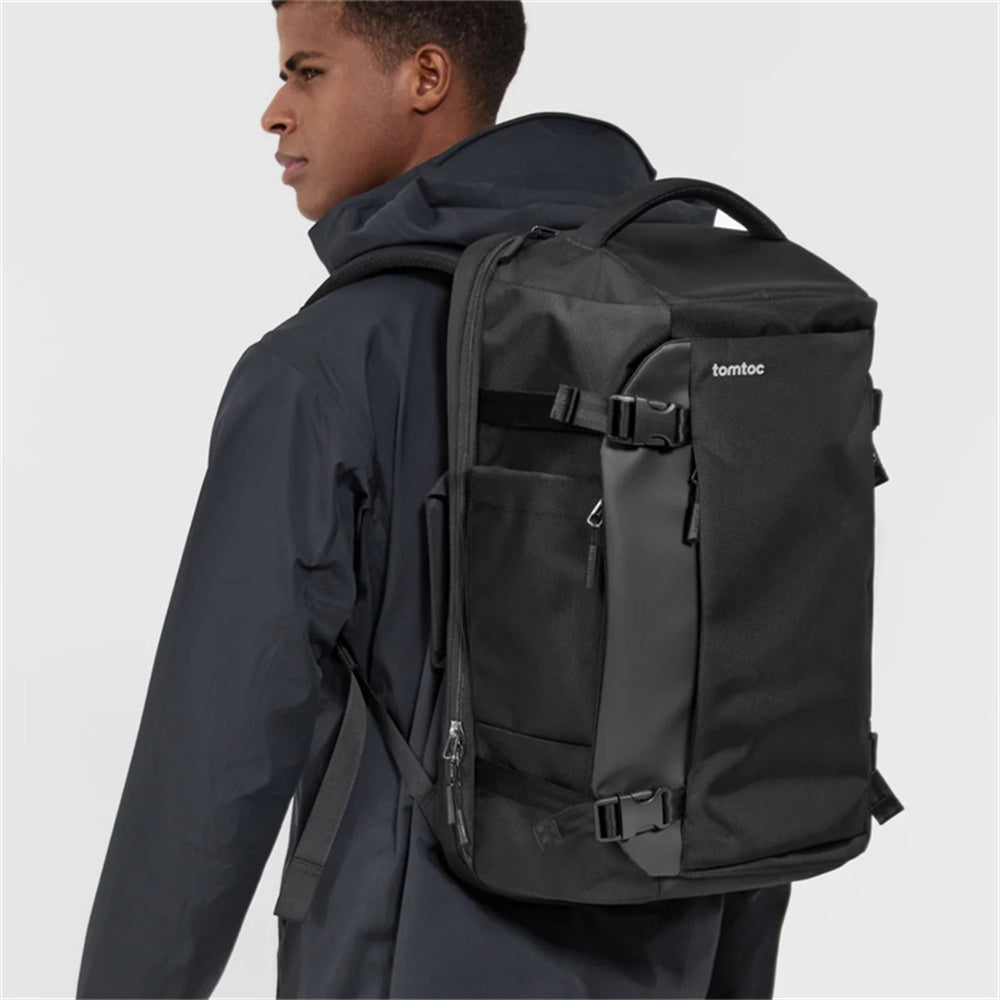 tomtoc 40L Backpack - Flight Approved, Water-resistant Weekender Bag