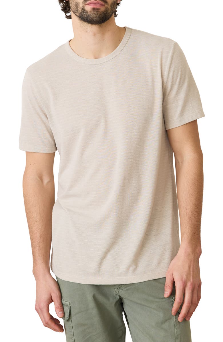 Marine Layer Signature Jacquard Crewneck T-Shirt | Nordstrom