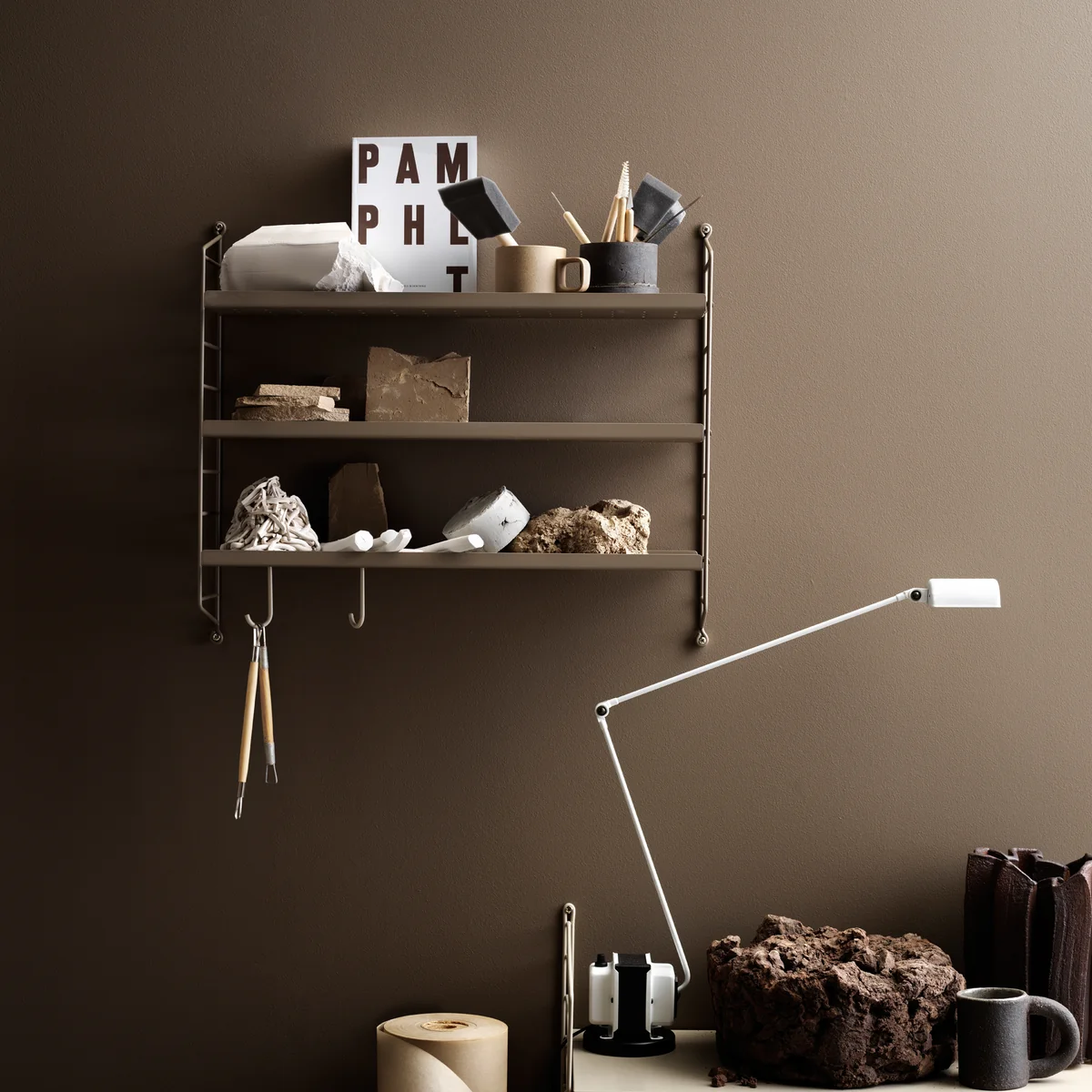 String - Pocket Metal wall shelf | Connox