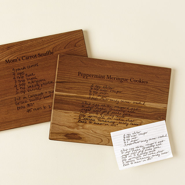 Uncommon Goods | Personalized Family Recipe Board | cooking gifts,  sentimental gifts, cutting board, unique kitchen gifts | 4.7-Star Rated