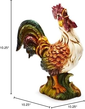 Sur La Table Italian Hand-Painted Rooster, 10.25", Green : Home & Kitchen -  Amazon.com