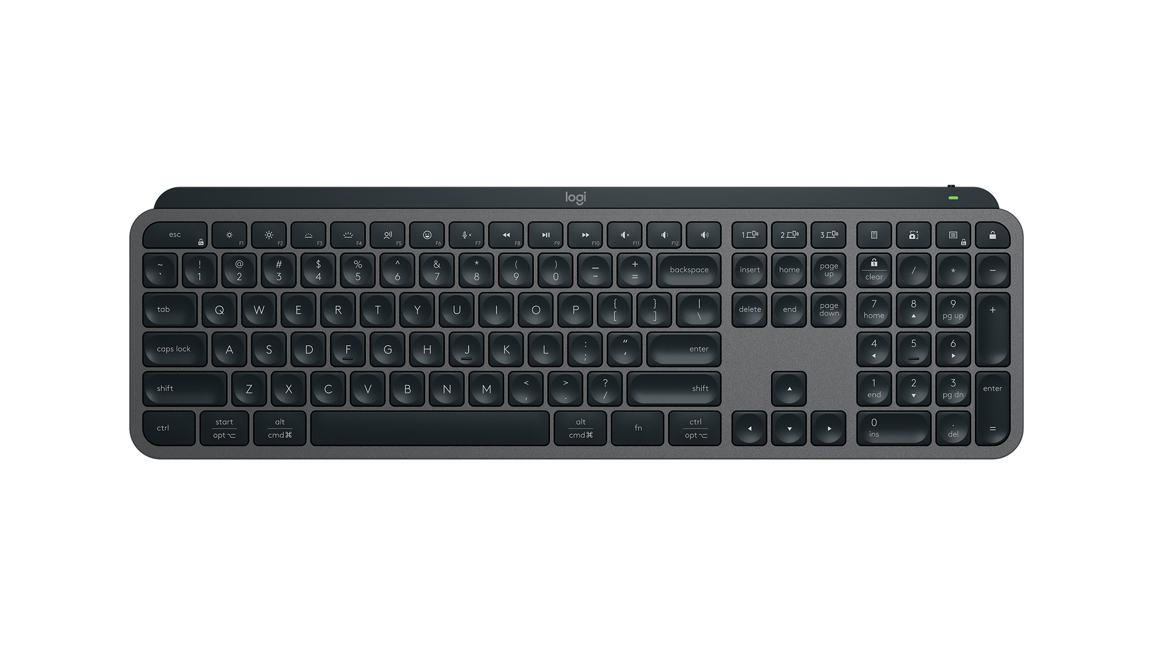 Logitech MX Keys S Keyboard Universal Bluetooth QWERTY English Graphite