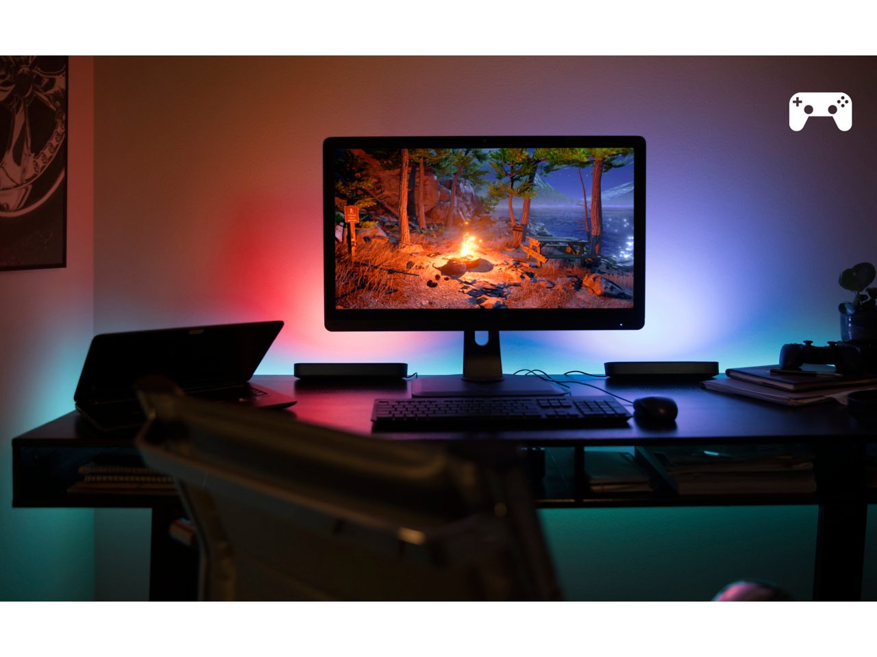 Hue double pack Play light bar - Black | Philips Hue AU