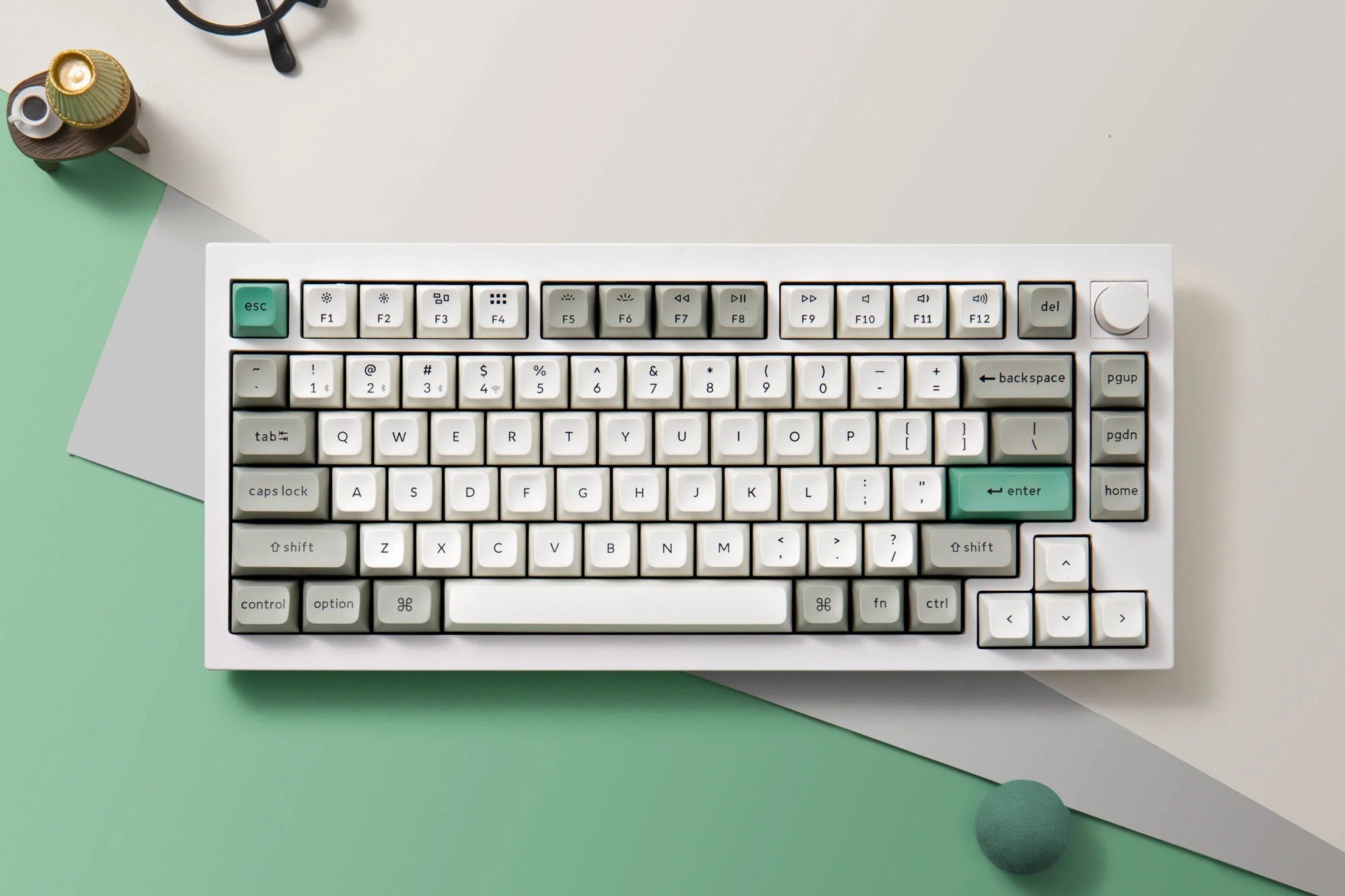 Keychron Q1 Max Aluminum 75% Wireless RGB Mechanical Keyboard Carbon Black / Gateron Jupiter Brown