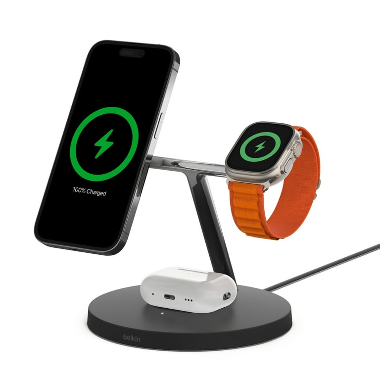Belkin BoostCharge Pro MagSafe 3-in-1 Wireless Charger for ...
