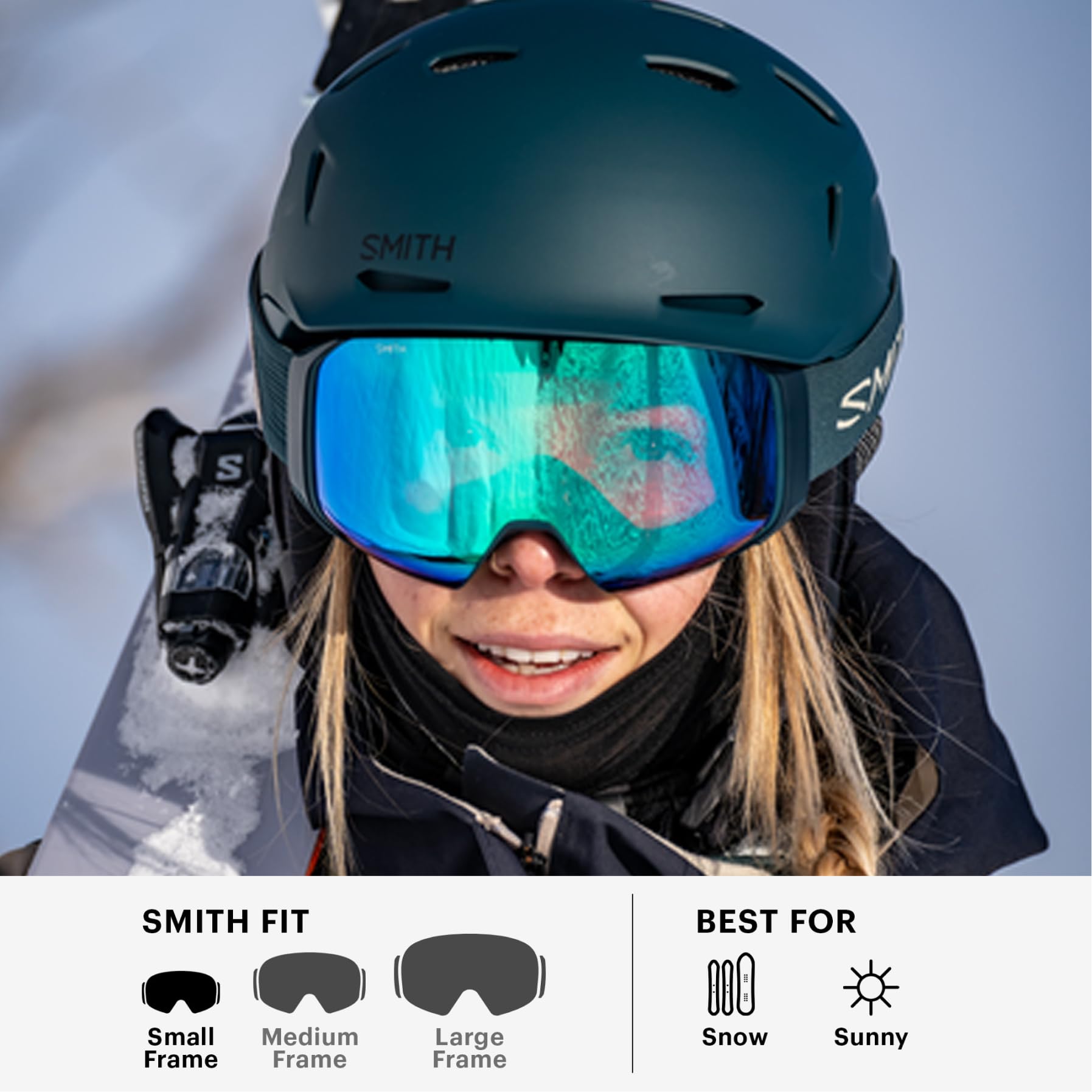 Amazon.com : SMITH 4D MAG S Goggles with ChromaPop Lens – Performance  Snowsports Goggles with Easy Lens Change Technology for Skiing &  Snowboarding – for Men & Women – Black + Sun