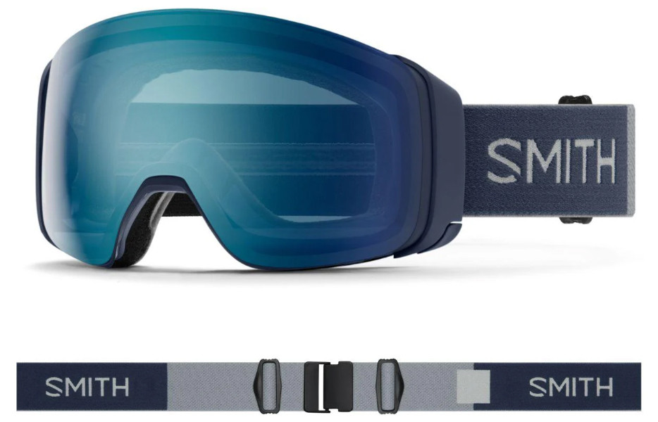 Smith 4D MAG Black ChromaPop Photochromic Red Mirror Goggles