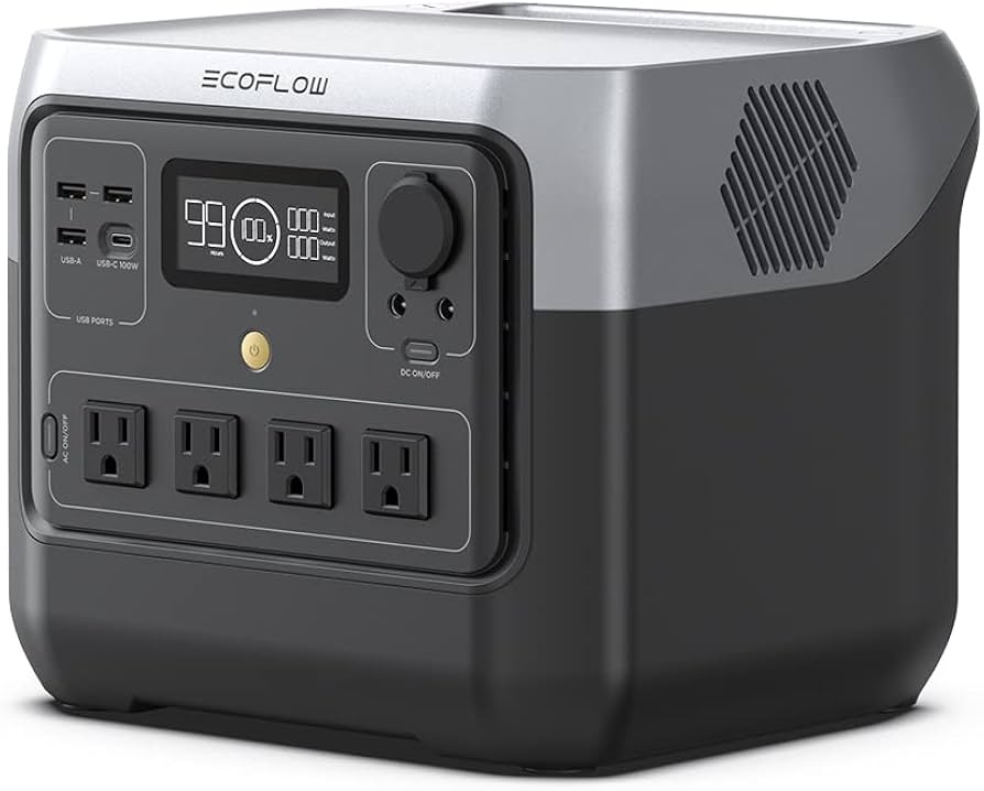 Amazon.com : EF ECOFLOW Portable Power Station RIVER 2 Pro, 768Wh LiFePO4  Battery, 70 Min Fast Charging, 4X800W (X-Boost 1600W) AC Outlets, Solar  Generator for Outdoor Camping/RVs/Home Use Black : Patio, Lawn