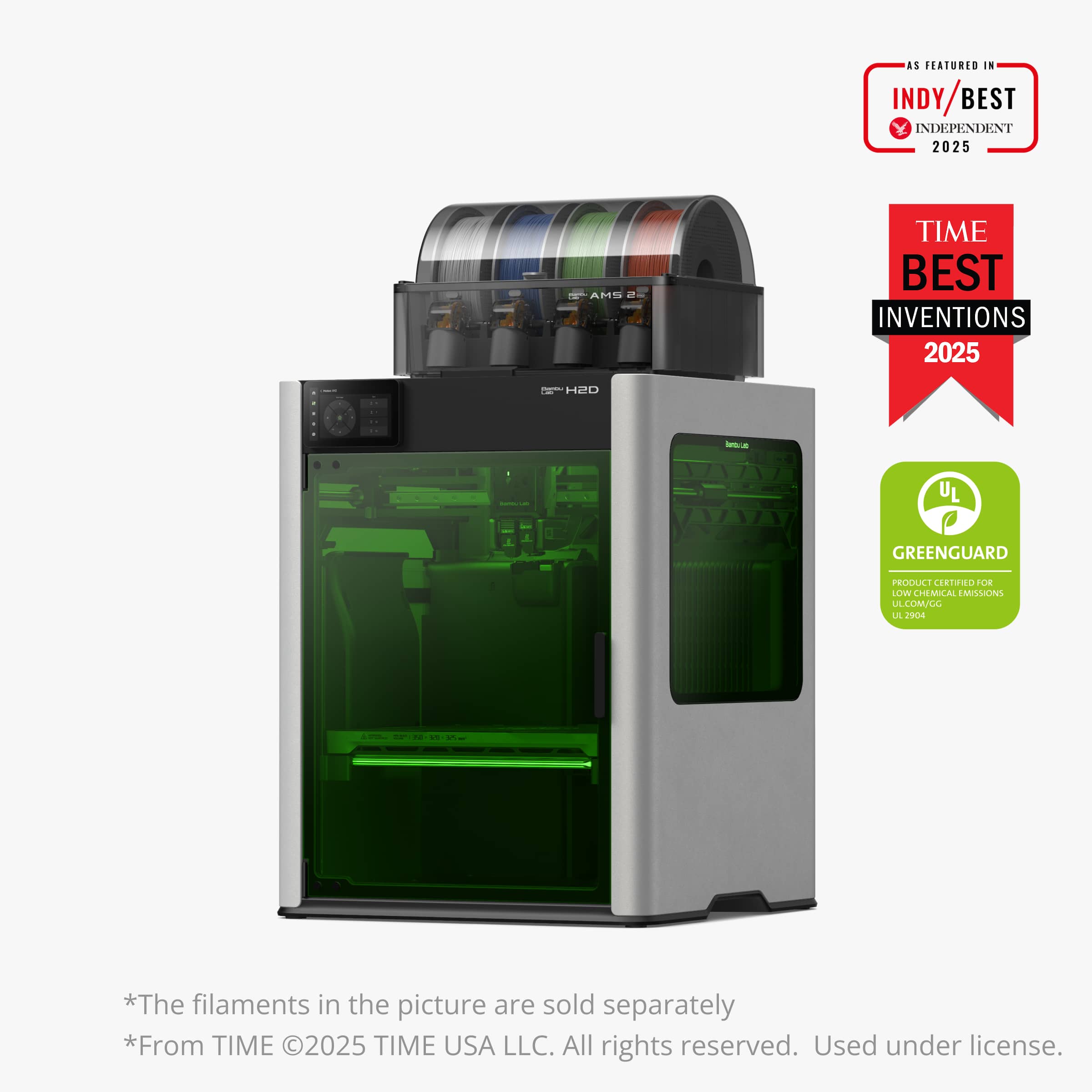 Official Bambu Lab H2D AMS Combo 3D Printer