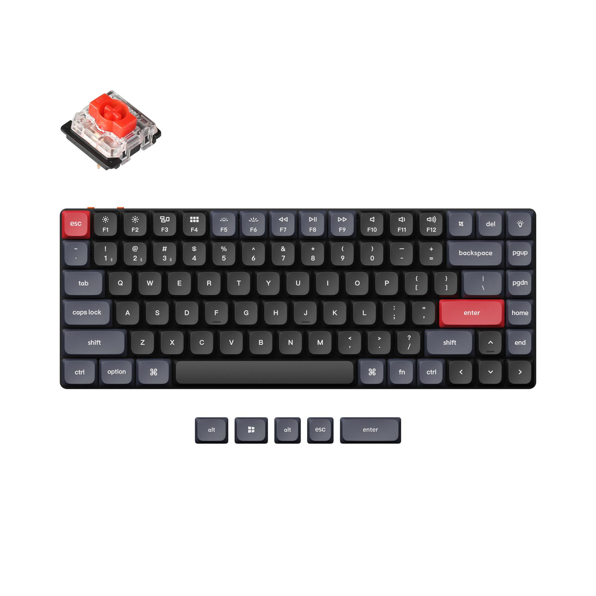 Keychron K3 Pro Wireless Custom Mechanical Keyboard, 75% Layout QMK/VIA Programmable Bluetooth/Wired RGB Ultra-Slim with Hot-swappable Gateron