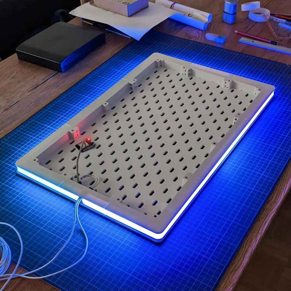 LED-Frame for IKEA SKADIS pegboards by Hawk7 | Download free STL model |  Printables.com
